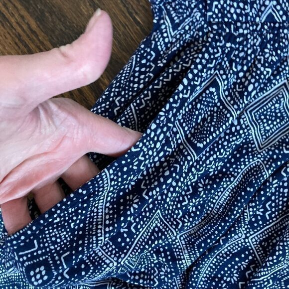 H&M One Piece Tank and Shorts Navy/White Women's Sleeveless Size medium - Picture 5 of 5